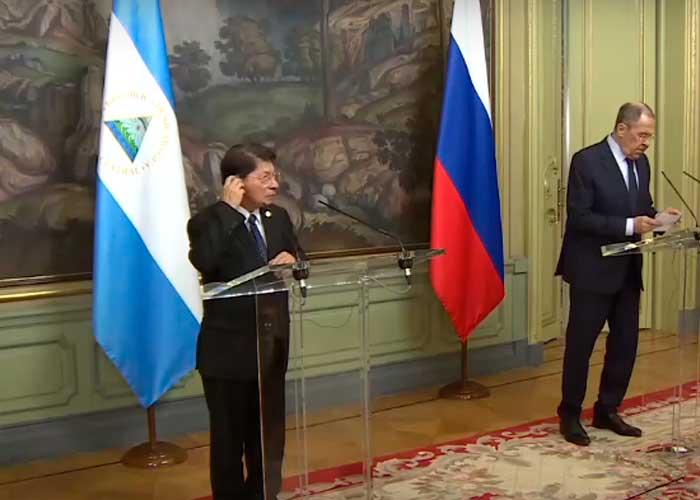 Rusia reafirma cooperación con Nicaragua y rechazan los "chantajes y amenazas" de EE.UU.