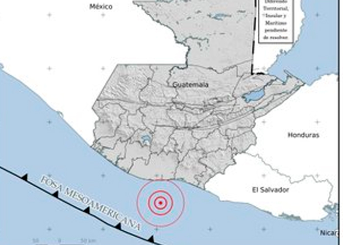 Temblor de magnitud 5.2 sacudió el territorio de Guatemala y El Salvador