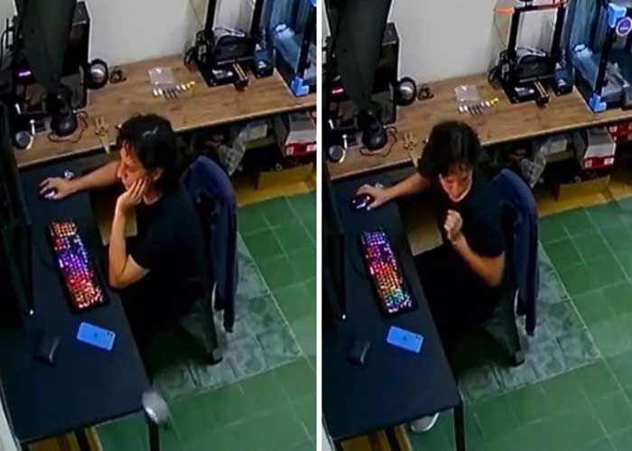 Video: ¡Le asustaron los frijoles! Le dejaron caer una taza y le movieron la silla 