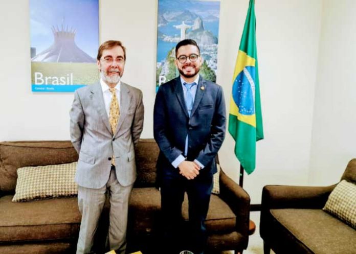 Embajada de Nicaragua en importante encuentro con Encargado de Negocios de Brasil