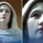 Sorprendentes imágenes de una estatua de la Virgen ‘llorando’