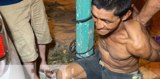Capturan a Ladrón “Infraganti“, en una de las calles de la Ciudad de Juigalpa