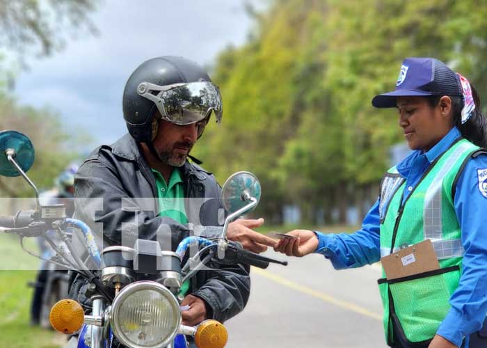 Foto: Policía Nacional de Nicaragua desarrolla plan de regulación vial / TN8