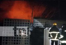 Foto: Voraz incendio en antena de Claro en las vueltas Las Ñambaras, Santo Tomás, Chontales / TN8