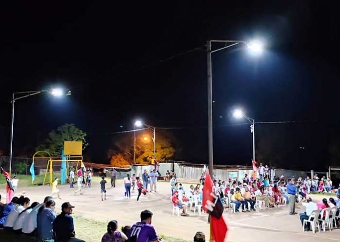 Foto: Gobierno de Nicaragua inaugura iluminarias públicas para familias de Nueva Guinea / Cortesía