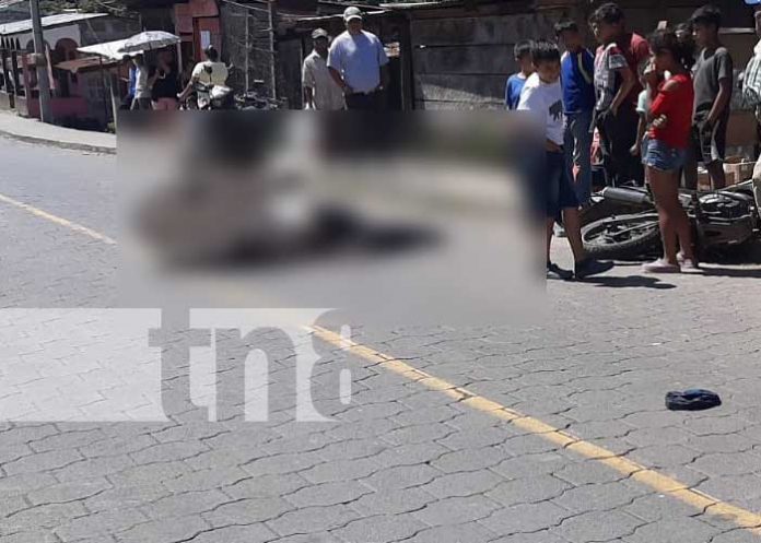 Persona de la tercera edad muere atropellado por un motorizado en la Dalia, Matagalpa