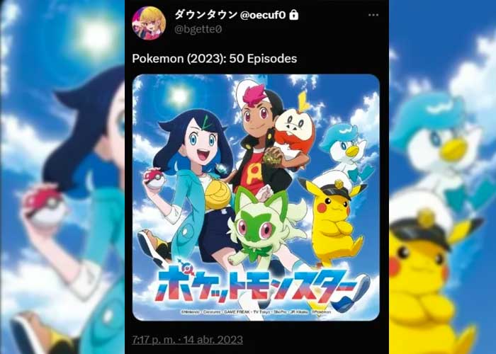 Filtración de los capítulos del nuevo anime Horizontes Pokémon