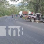 Foto: Brutal accidente dejó dos muertos en Crtr. Villa Sandino en Chontales / TN8