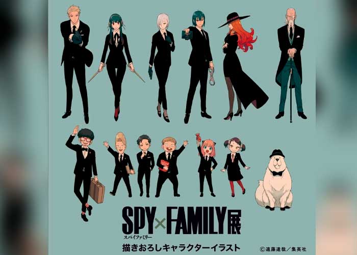 Para su próxima exhibición los personajes de Spy x Family, se ponen elegantes