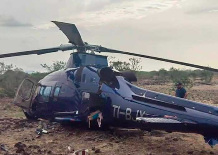 Helicóptero se desploma con seis personas a bordo en Costa Rica