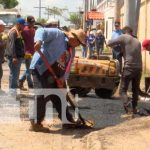 Calles nuevas en el barrio Hugo Chávez de Managua