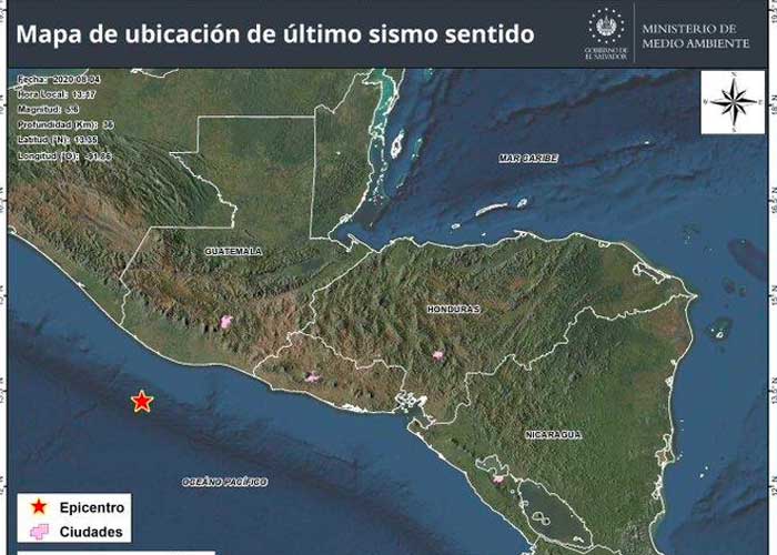 Se registra un sismo de magnitud 5,8 al sur de Ecuador