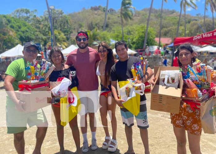 Familias que visitaron las Playas de San Juan del Sur, disfrutaron de las dinámicas y premios del Plan Playa de Crónica TN8.
