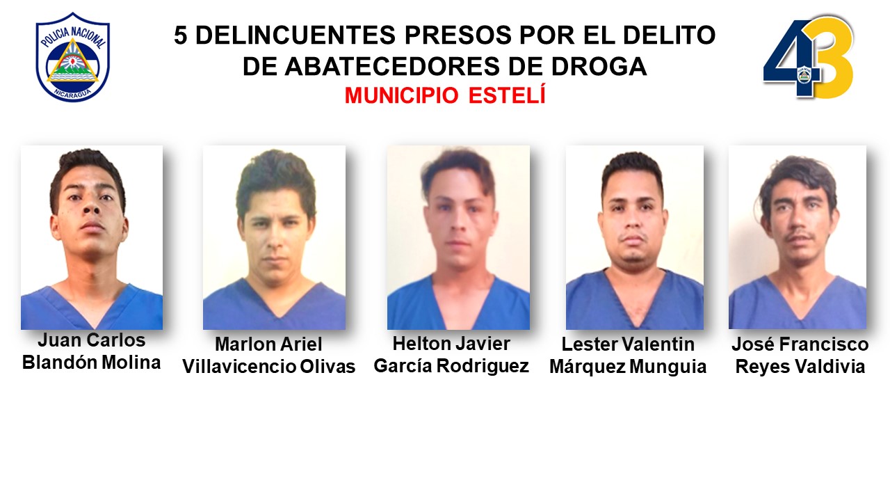 Capturan a 9 presos por delitos de peligrosidad en Estelí