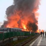Se desata una nube de gases tóxicos tras un incendio en Hamburgo, Alemania