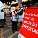 Exigiendo mejores salarios trabajadores el sector transporte inicia huelga en Alemania