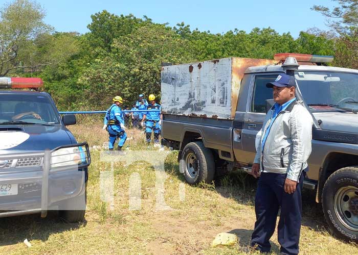 Foto: Investigación por el hallazgo de un cuerpo en un cauce de Managua / TN8