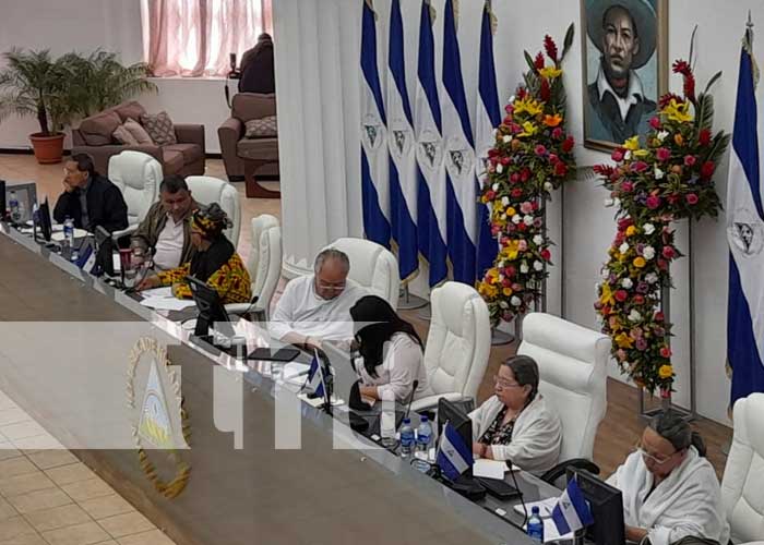 Foto: Sesión especial en la Asamblea Nacional de Nicaragua por los Caciques Diriangén y Nicarao / TN8