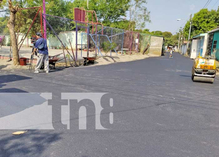 Foto: Nuevas calles para barrios de Managua / TN8