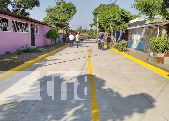 Foto: Nuevas calles en el barrio Hilario Sánchez, en Ciudad Sandino / TN8