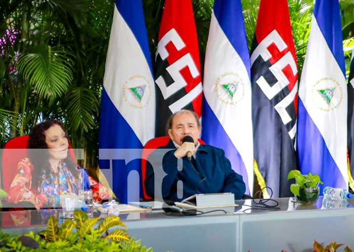 Foto: Gobierno en acto por el Día Nacional de la Paz en Nicaragua / TN8
