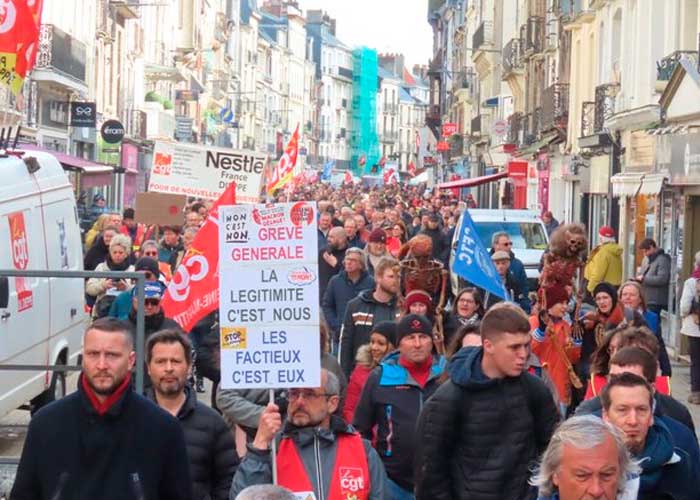 Nuevas protestas en Francia confirma el amplio rechazo a la reforma jubilatoria