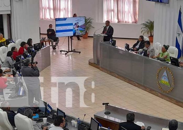 Foto: Presentación del informe de gestión anual 2022 del Gobierno de Nicaragua / TN8