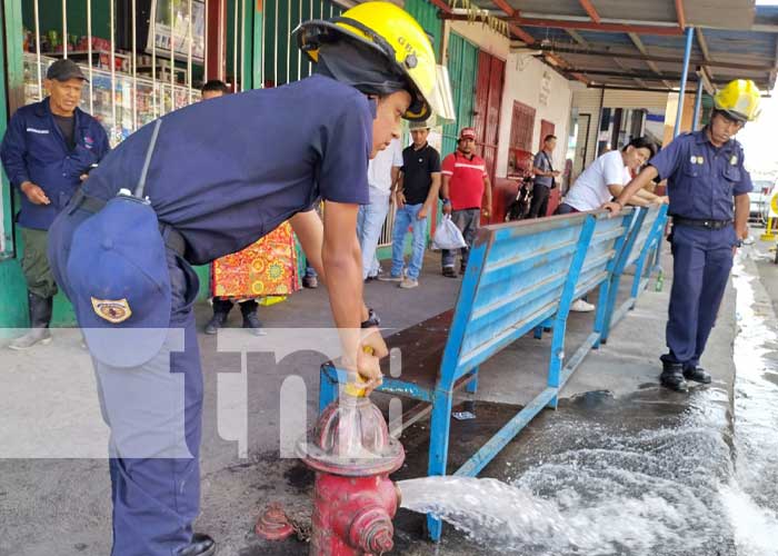 Foto: Inspección de hidrantes en los mercados de Managua / TN8