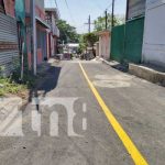 Foto: Nuevas calles en el barrio Hugo Chávez, en Managua / TN8