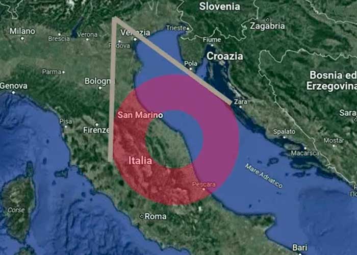 ¿Portal en el cielo? Aparece gigantesco anillo rojo en Italia