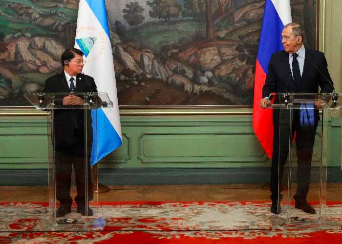 Delegación de Nicaragua en encuentro con Canciller de la Federación Rusa, Serguéi Lavrov