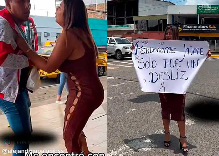 Mujer pide perdón de rodillas por acostarse con su cuñado