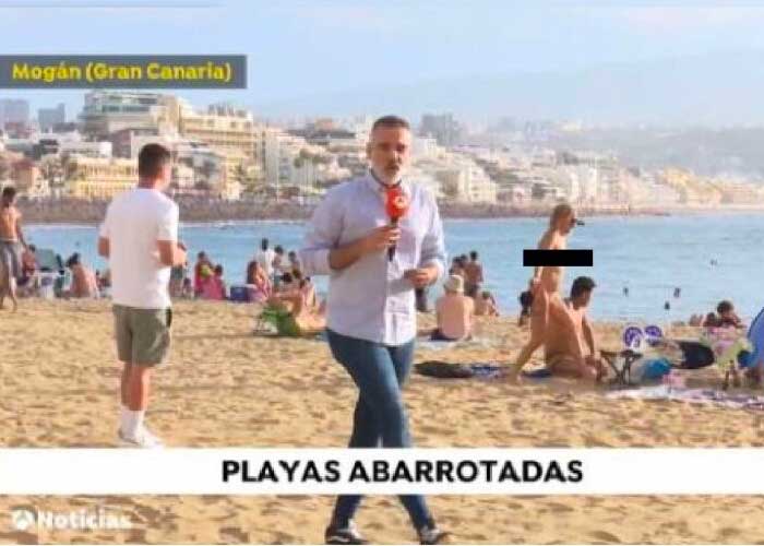 Mujer aparece desnuda EN VIVO durante noticiero matinal