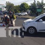 Foto: Anciano con lesiones serias tras accidente en Altamira, Managua / TN8