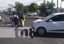 Foto: Anciano con lesiones serias tras accidente en Altamira, Managua / TN8
