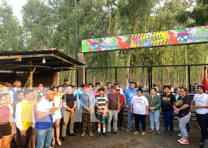 Alcaldía de Chichigalpa inauguró el Paintball que tanto anhelaban los pobladores