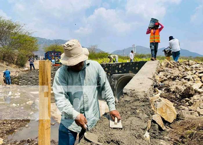 Nuevo puente vado unirá barrios de la zona sur de Jinotega