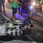 Imprudencia de motociclista lo deja con graves lesiones en Carretera Nueva a León