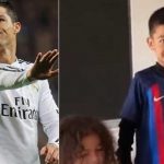 ¡Salió más cule que Messi, el hijo de Ronaldo!
