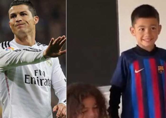 ¡Salió más cule que Messi, el hijo de Ronaldo!