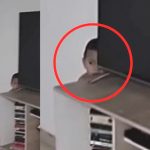 Video: Se la puso la piel de gallina al ver el fantasma de un niño