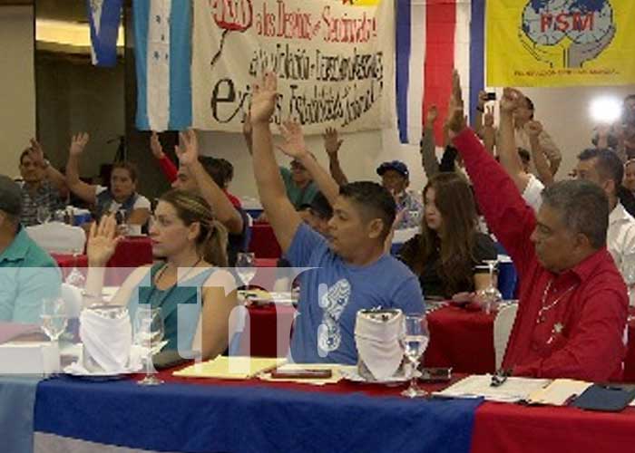 Clausura con éxito el encuentro de la Federación Sindical Mundial en Managua 