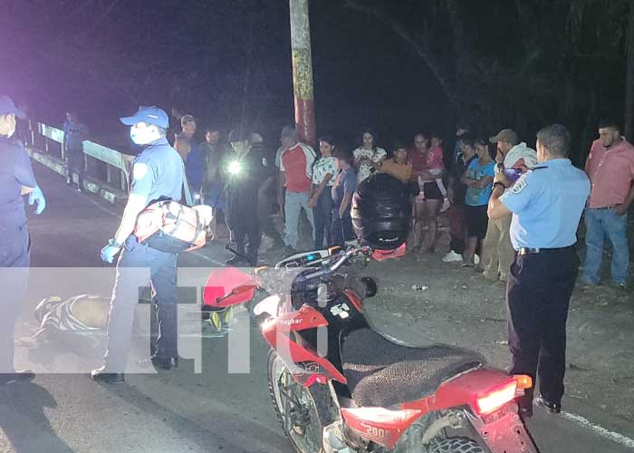 Foto: Un motociclista muere en accidente de tránsito en la carretera Muy Muy-Matagalpa / TN8