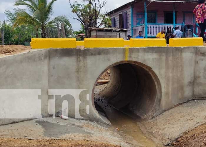 Gobierno de Bilwi inaugura obras de drenaje previo a la llegada del invierno