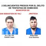 Policía pone tras las rejas a sujetos en Jinotega y Matagalpa