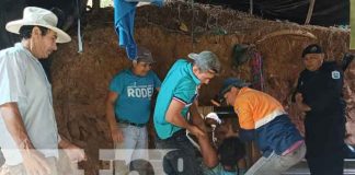 Foto: Minero en estado tras caer al fondo de una galería en Santo Domingo, Chontales / TN8