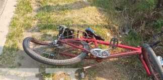 Ciclista Impactado por el conductor de un vehículo en Jalapa