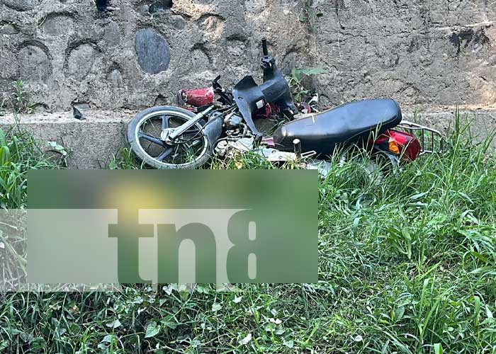 Foto: Motociclista no logra llegar a su destino tras accidente en Jalapa / TN8