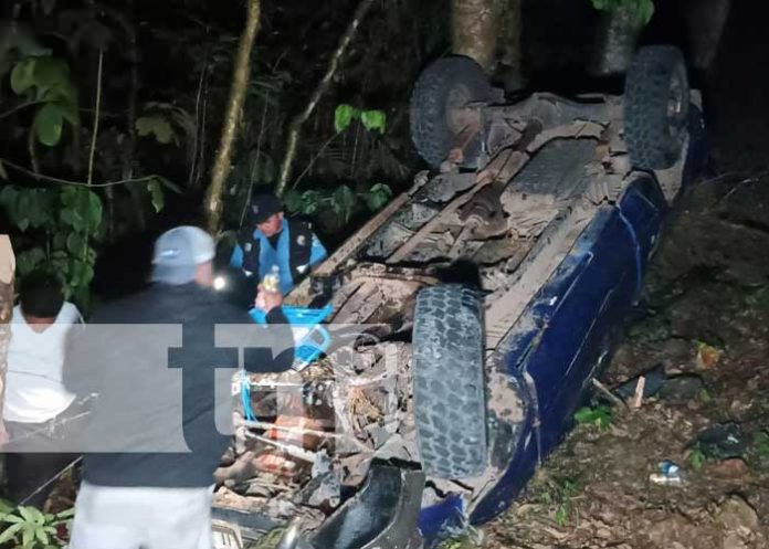 En la Carretera Matagalpa-Jinotega accidente deja un fallecido y dos lesionados