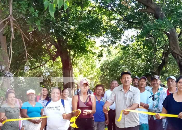 Inauguran un camino natural en Moyogalpa, Isla de Ometepe